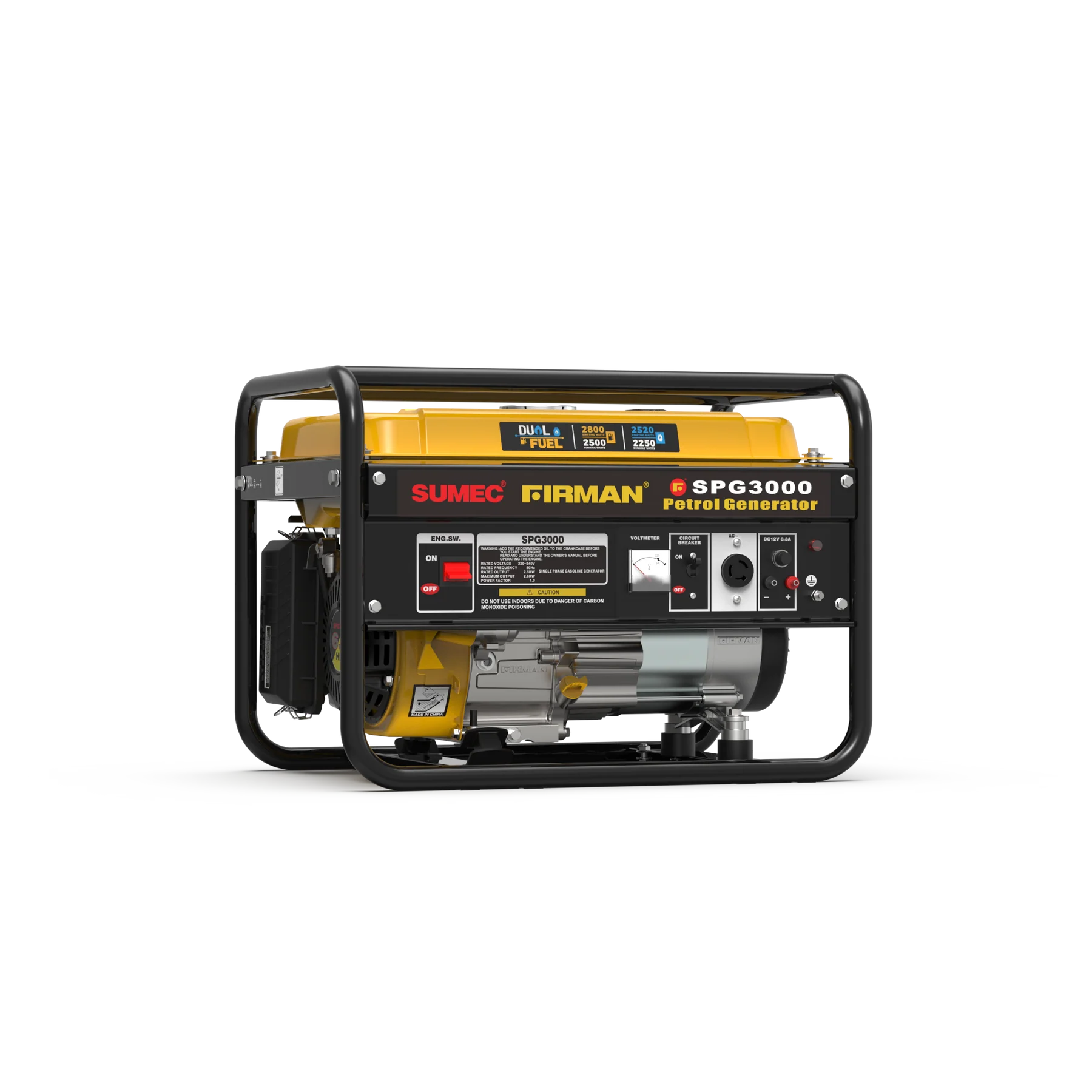 Firman 2.5kva SPG3000 Dual Fuel Manual Generator